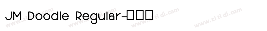 JM Doodle Regular字体转换